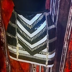 Bebe sequin mini skirt